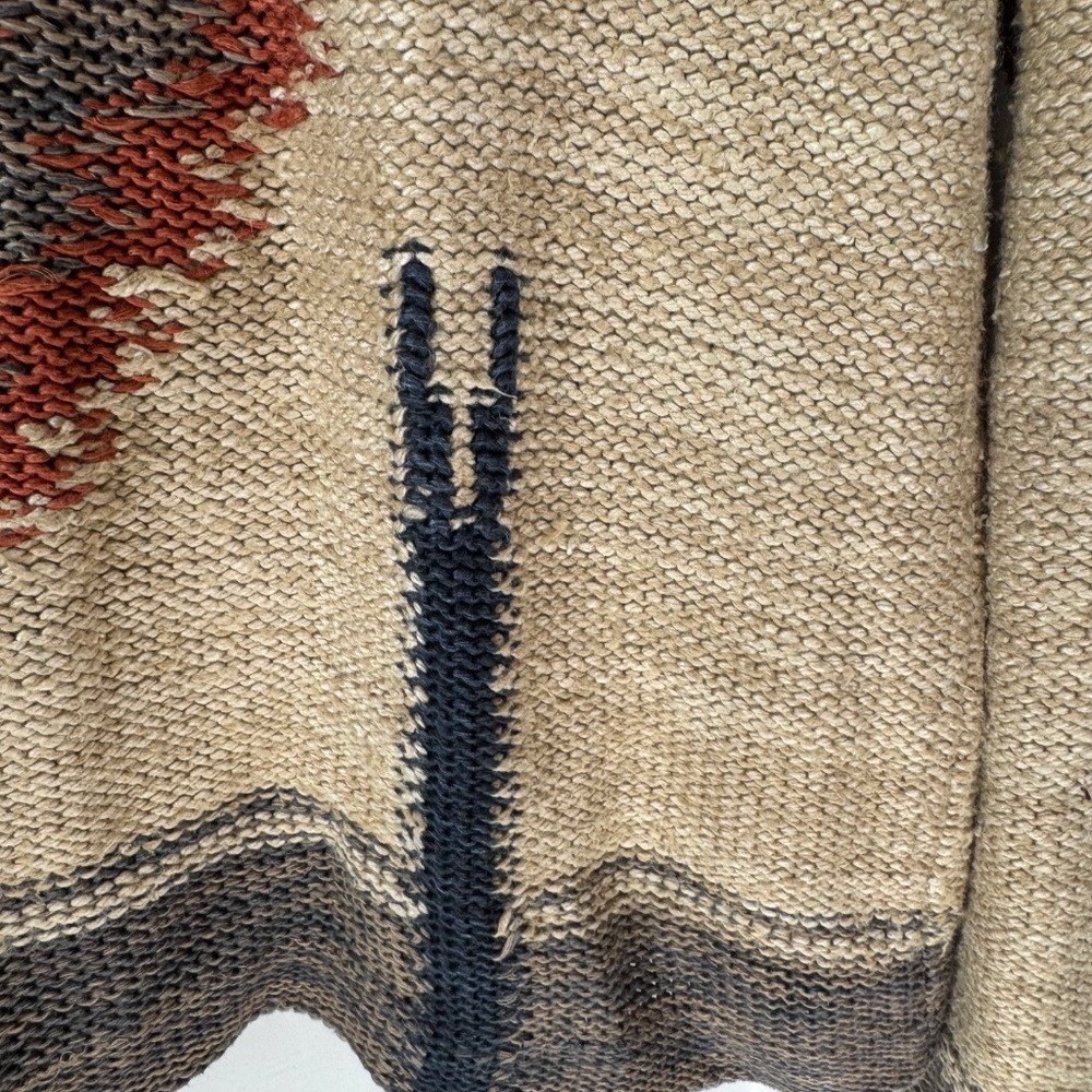 RRL Double RL Hand Knit Southwest Vintage Silk/Linen/Cotton/Wool Cardigan Sz XL‎ - Picture 4 of 11